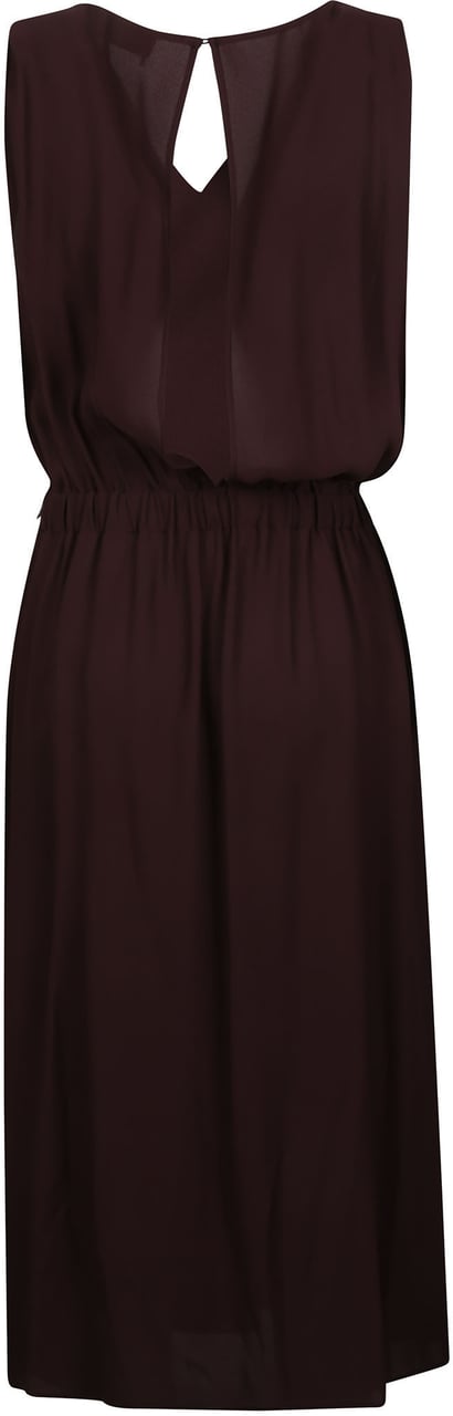 Elisabetta Franchi Sleeveless Dress Brown Bruin