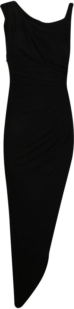 Elisabetta Franchi Sleeveless Dress Black Zwart