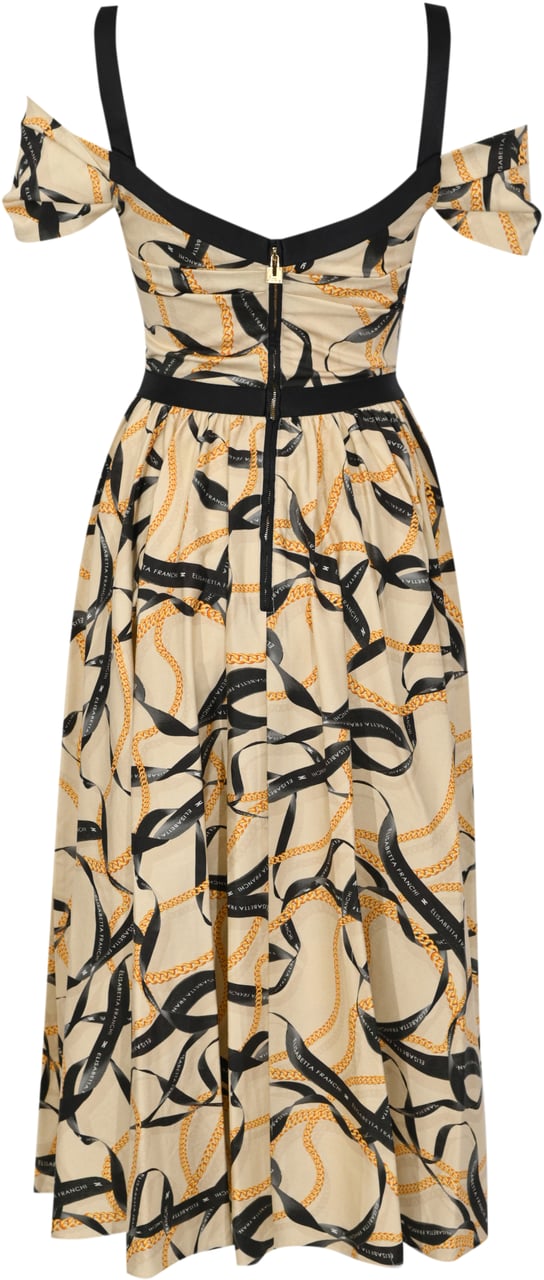 Elisabetta Franchi Dresses Crema Wit