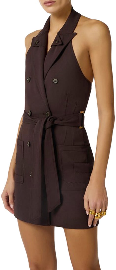 Elisabetta Franchi Dresses Brown Bruin
