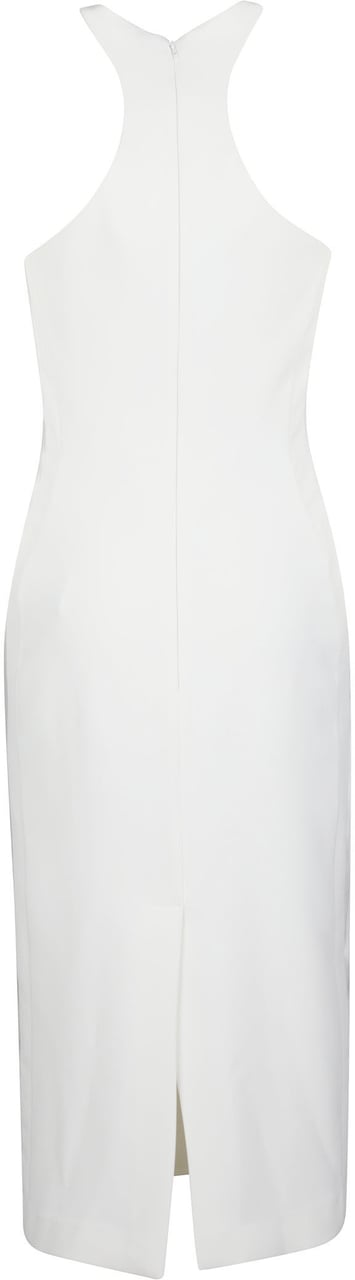 Elisabetta Franchi Halter Neckline Dress White Wit