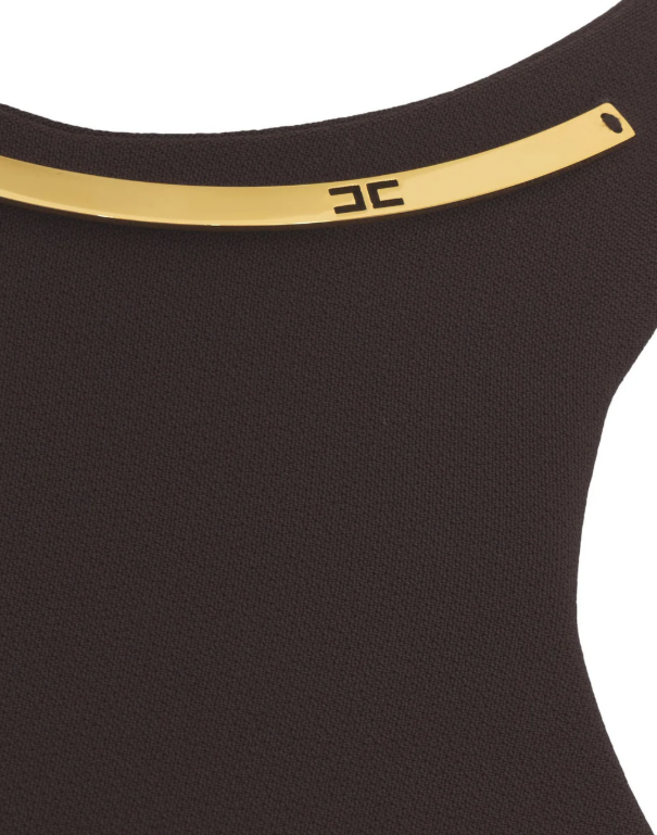 Elisabetta Franchi Dresses Brown Bruin