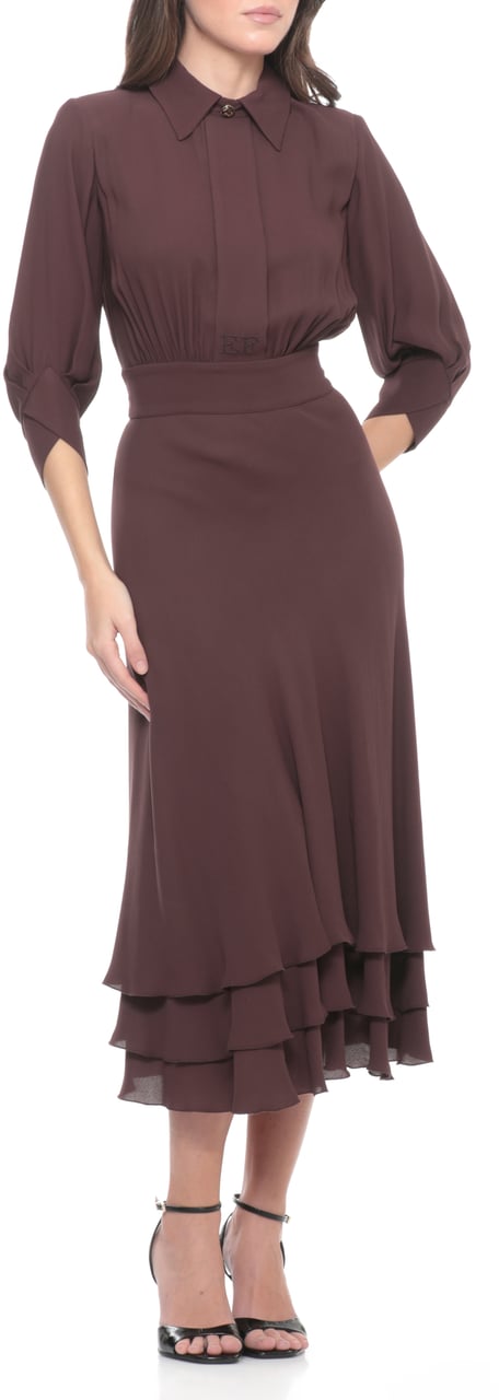 Elisabetta Franchi Dresses Brown Bruin
