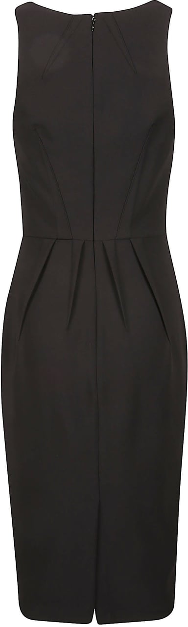 Elisabetta Franchi Midi Dress Black Zwart