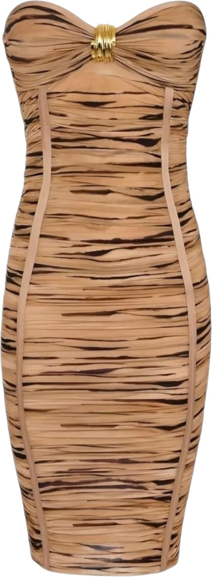 Elisabetta Franchi Dresses Cammello Beige