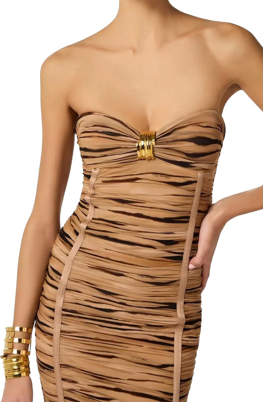 Elisabetta Franchi Dresses Cammello Beige
