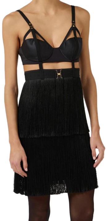 Elisabetta Franchi Dresses Black Zwart