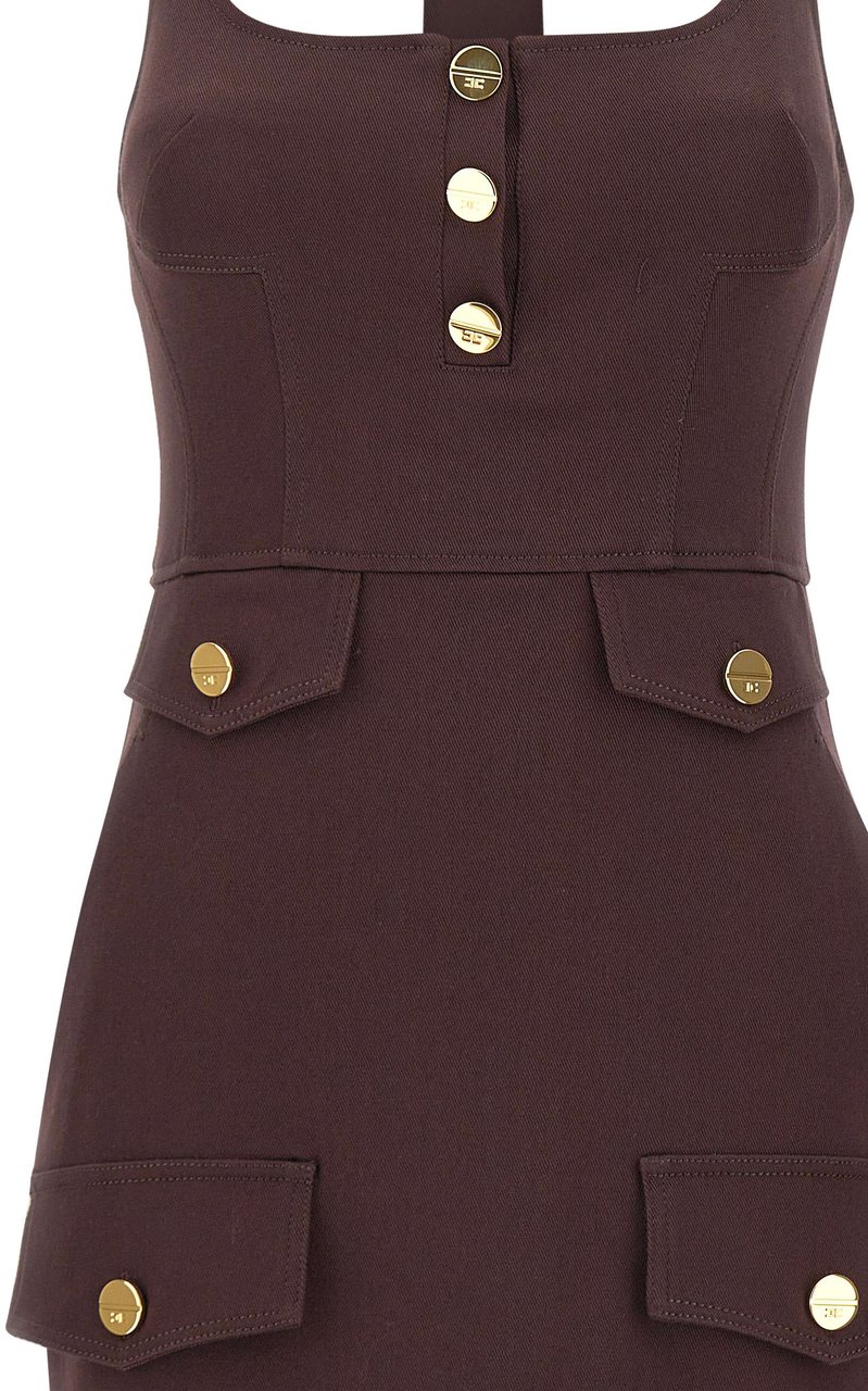 Elisabetta Franchi Dresses Brown Bruin