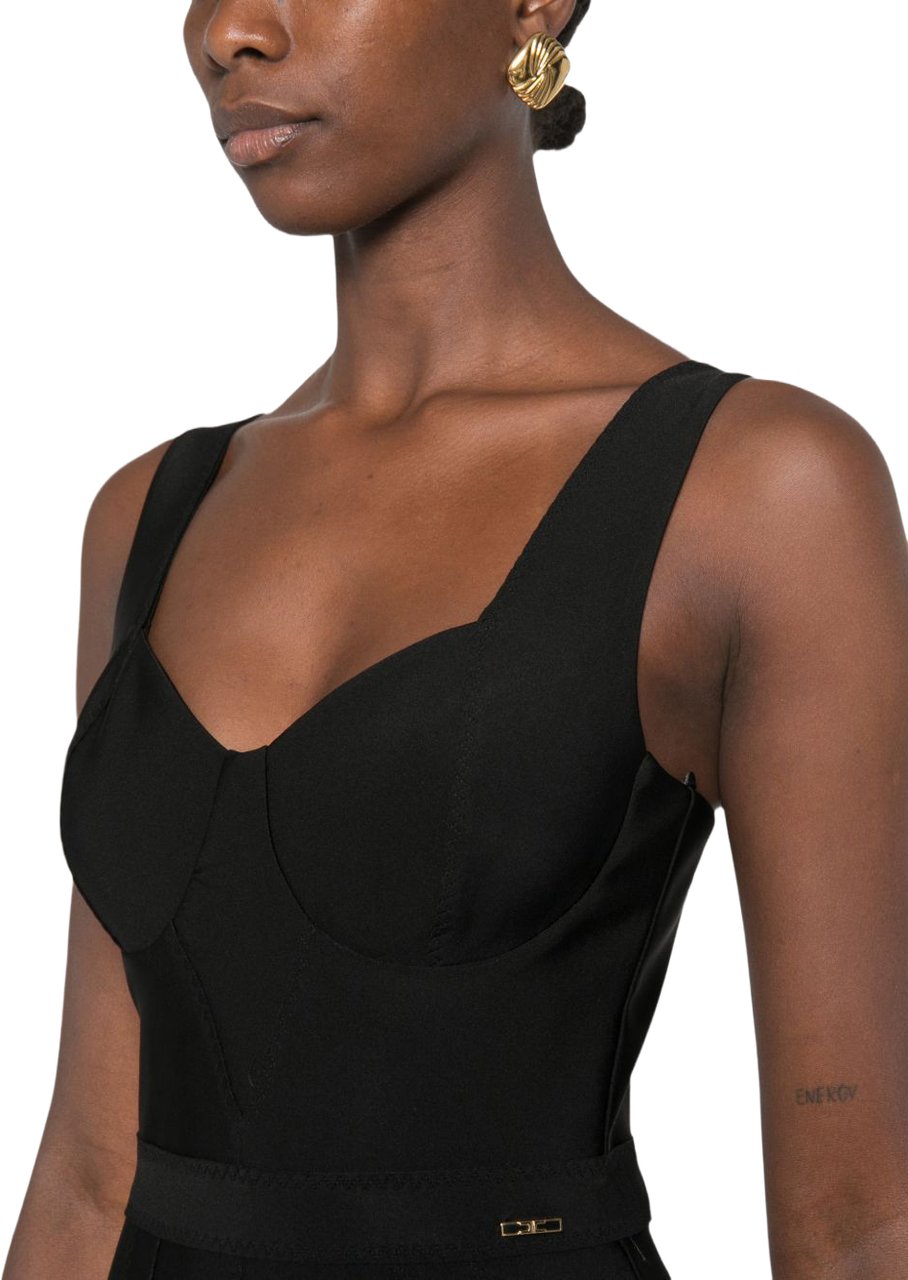 Elisabetta Franchi Dresses Black Zwart