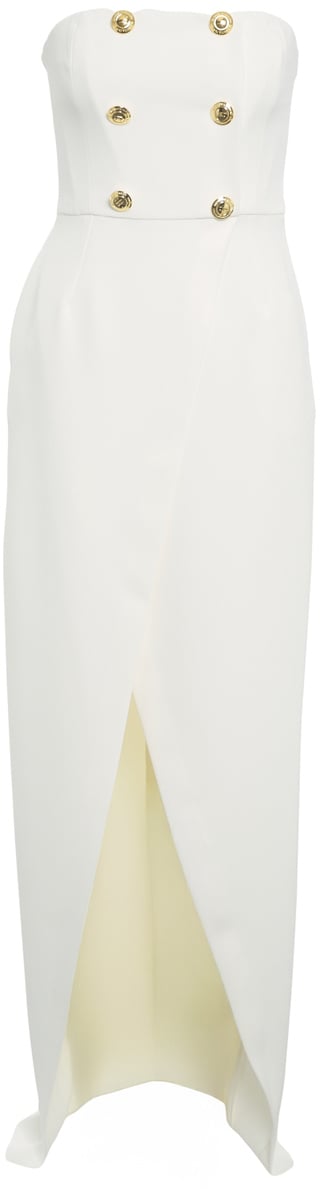 Elisabetta Franchi Abito maxi con bottoni decorativi Wit
