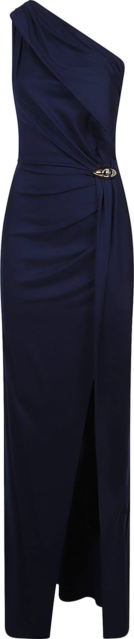 Elisabetta Franchi Red Carpet Dress Blue Blauw