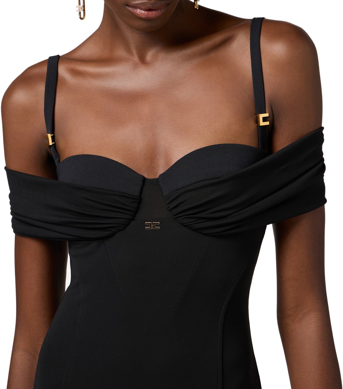 Elisabetta Franchi Dresses Black Zwart