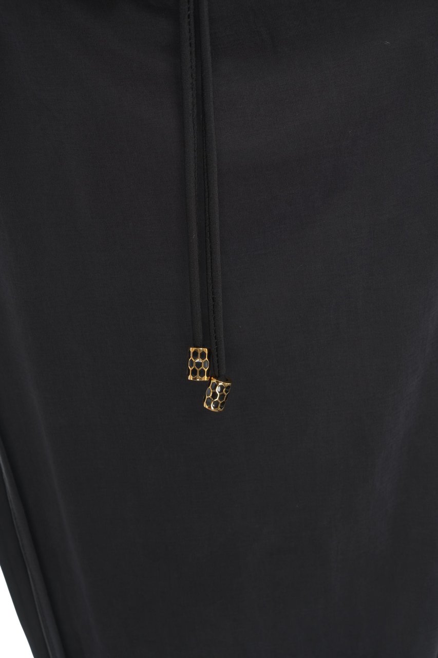 Elisabetta Franchi Maxi dress with ruching Grijs