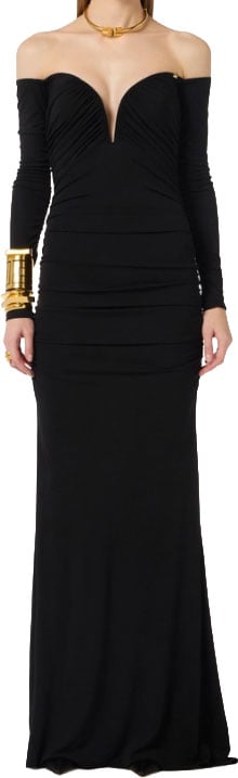 Elisabetta Franchi Dresses Black Zwart