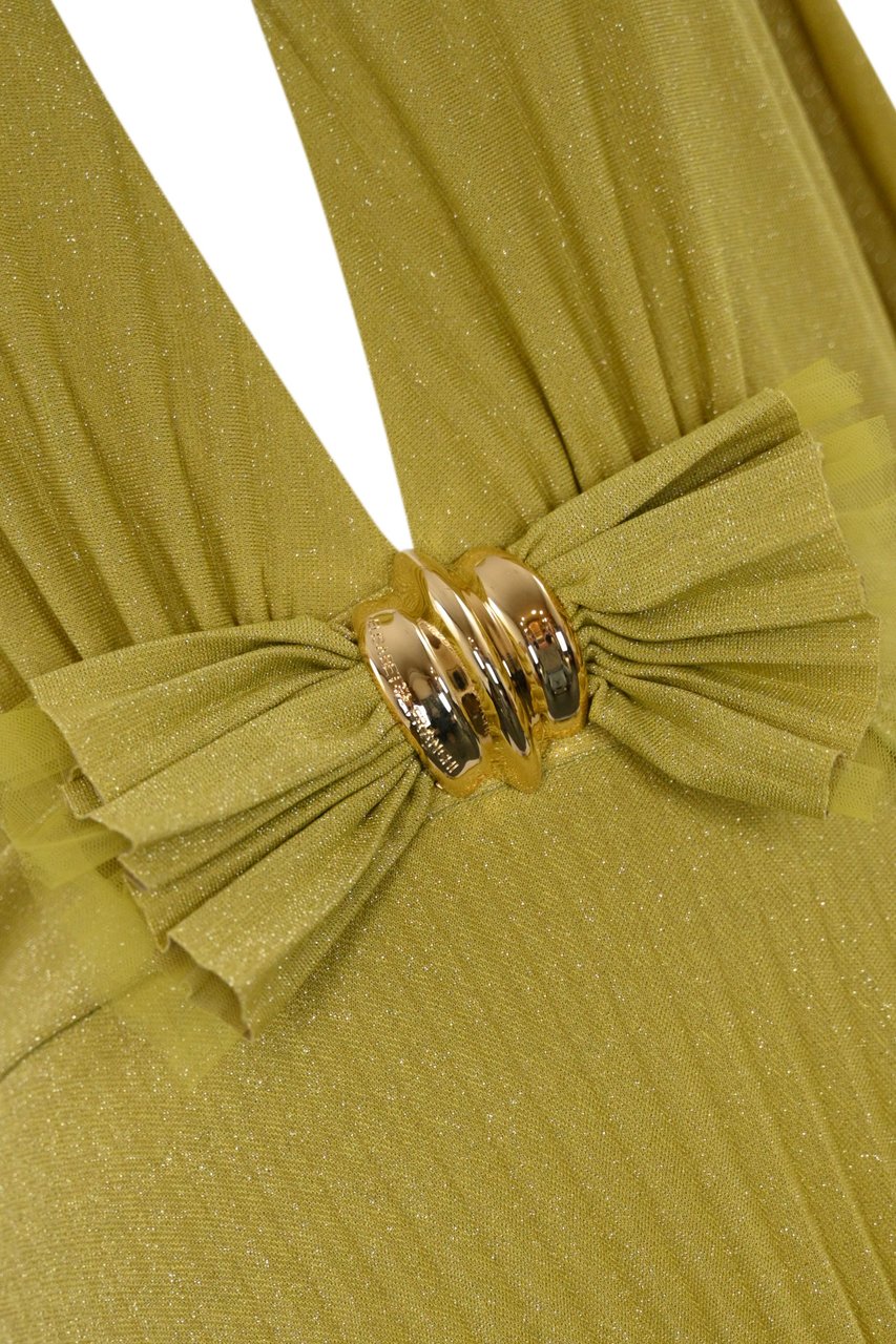 Elisabetta Franchi Dresses Curry Geel