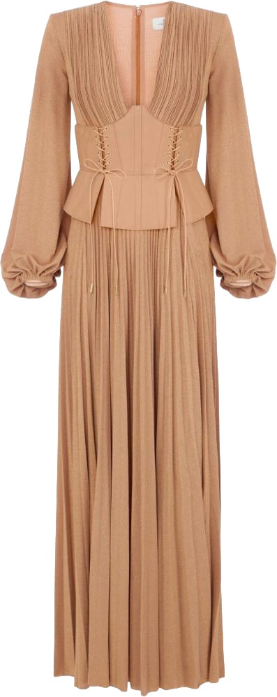 Elisabetta Franchi Dresses Brown Beige