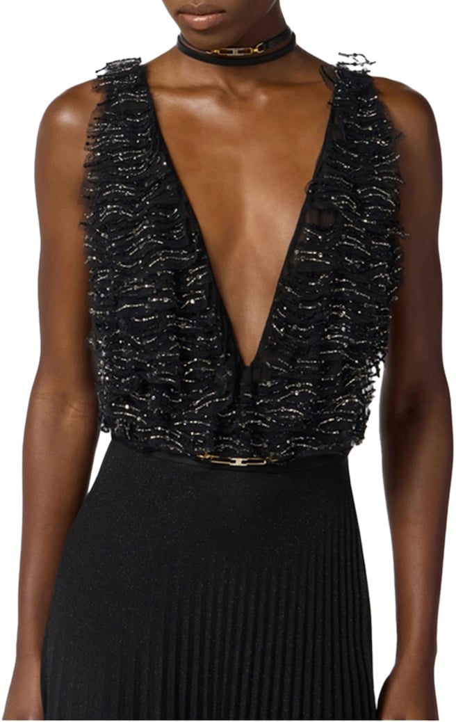 Elisabetta Franchi Dresses Black Zwart