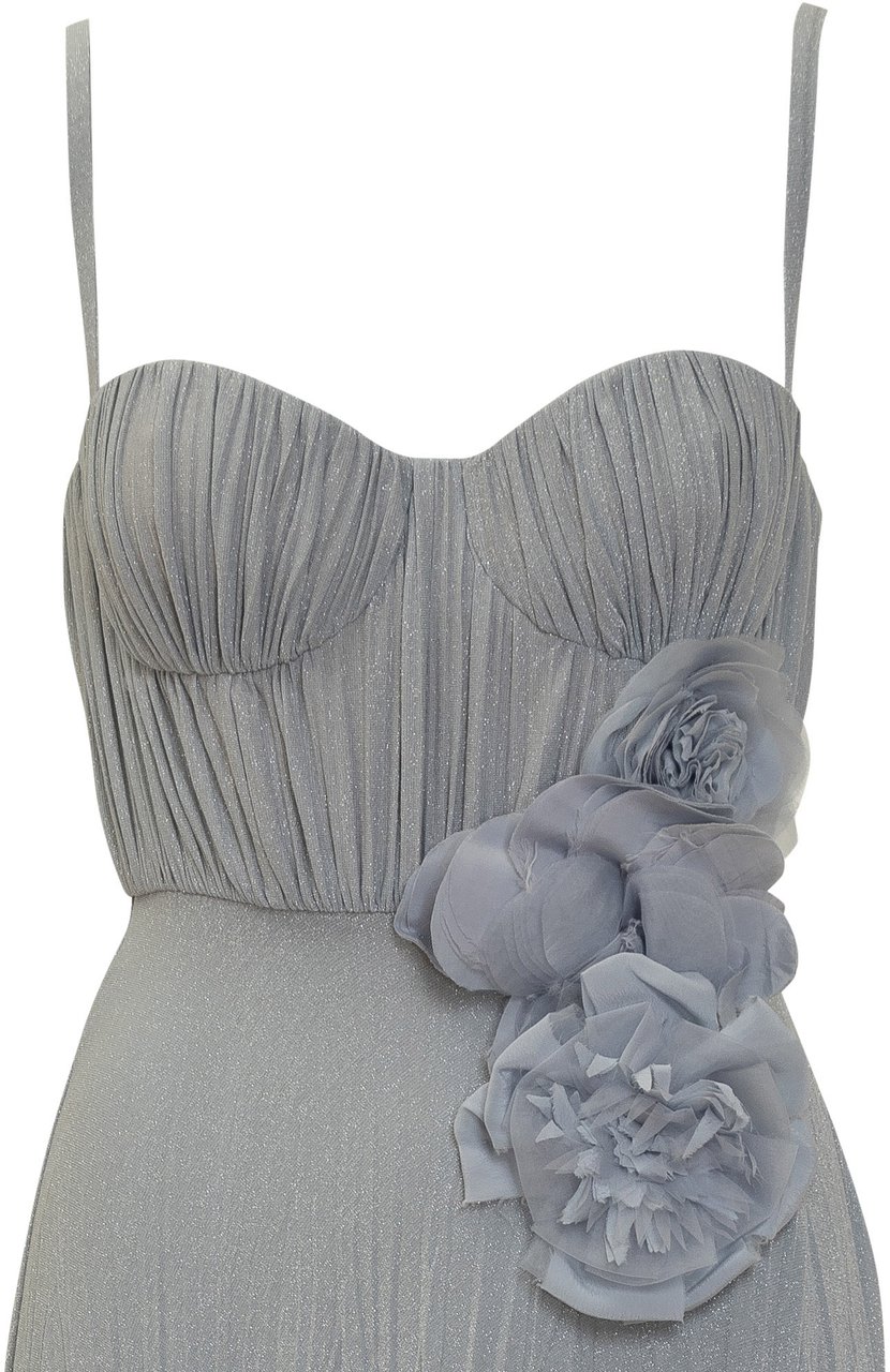 Elisabetta Franchi Abito Lungo Blauw