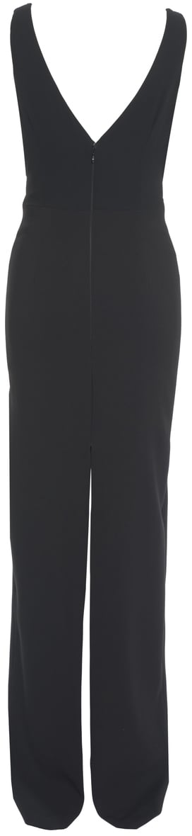 Elisabetta Franchi Abito maxi con paillettes Zwart