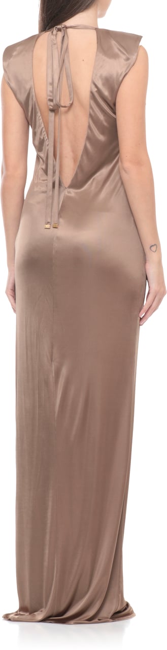 Elisabetta Franchi Dresses Brown Taupe