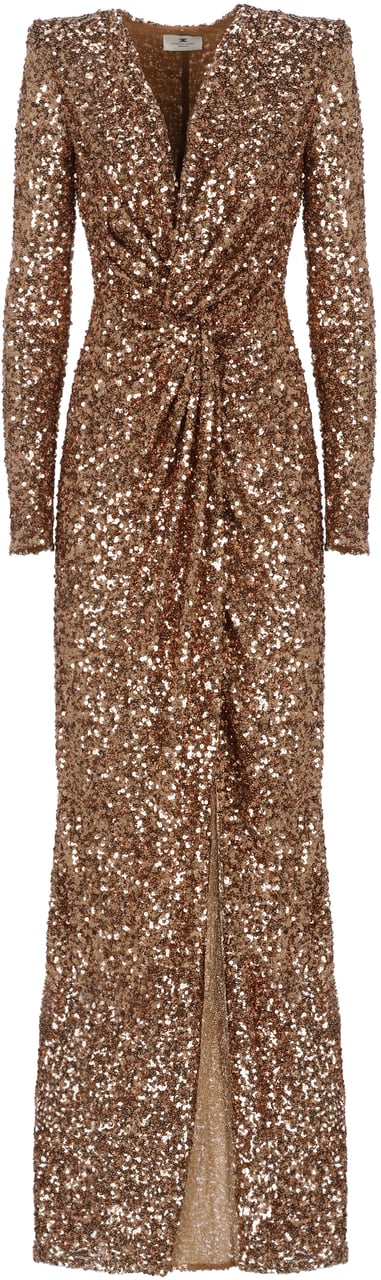Elisabetta Franchi Dresses Golden Goud