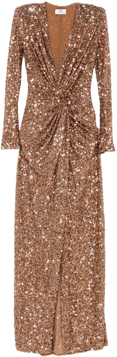 Elisabetta Franchi Dresses Marrone Chiaro Bruin