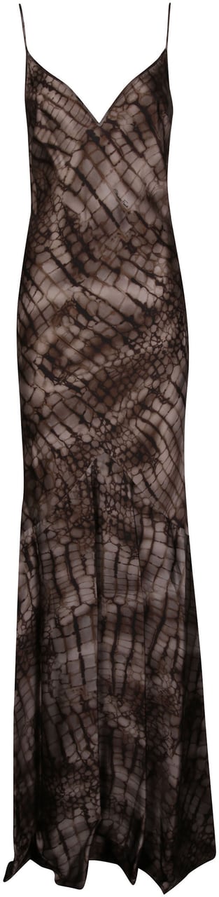 Elisabetta Franchi Red Carpet Sleeveless Dress Brown Bruin