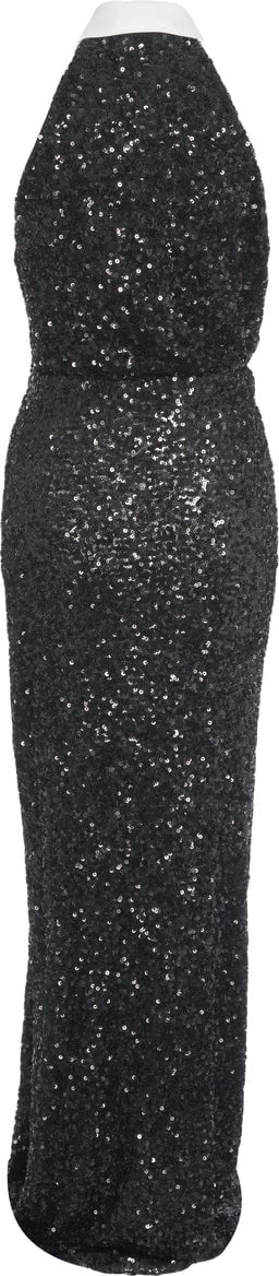 Elisabetta Franchi Maxi dress with sequins 'Red Carpet' Zwart