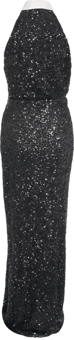 Elisabetta Franchi Abito con paillettes 'Red Carpet' Zwart