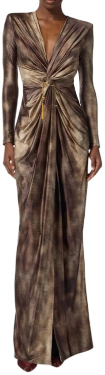 Elisabetta Franchi Dresses Brown Bruin