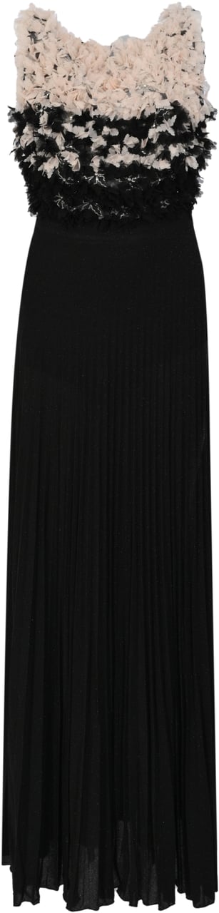 Elisabetta Franchi Dresses Nero/Burro Zwart