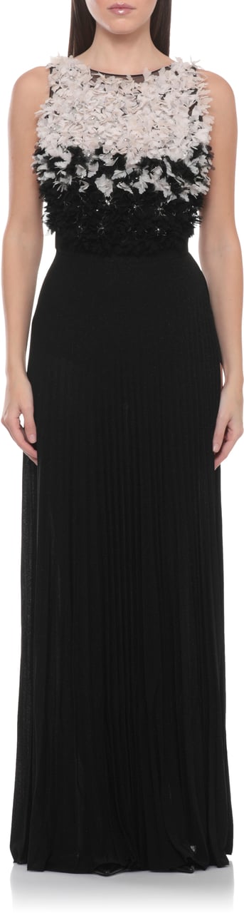 Elisabetta Franchi Dresses Nero/Burro Zwart