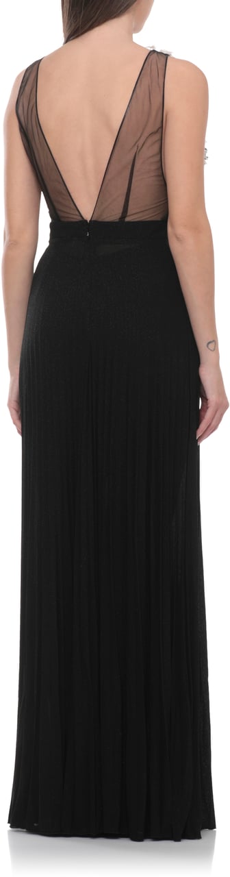 Elisabetta Franchi Dresses Nero/Burro Zwart
