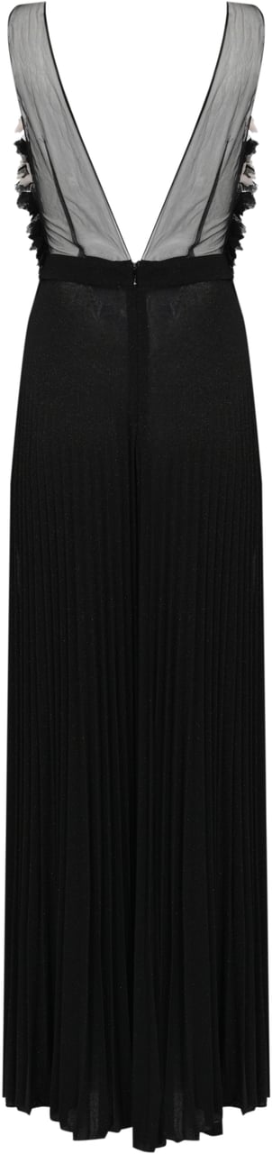 Elisabetta Franchi Dresses Nero/Burro Zwart