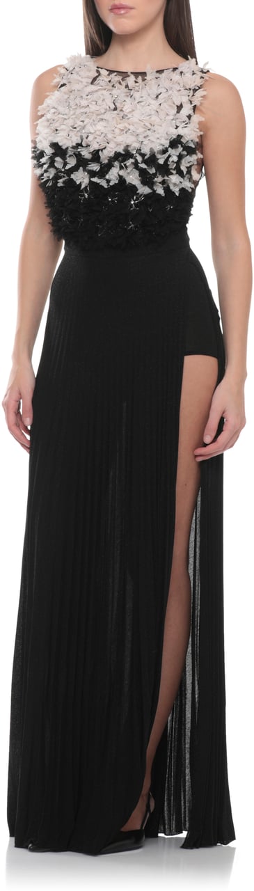 Elisabetta Franchi Dresses Nero/Burro Zwart