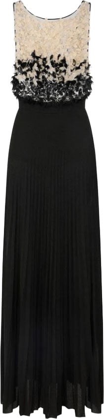 Elisabetta Franchi Dresses Nero/Burro Zwart