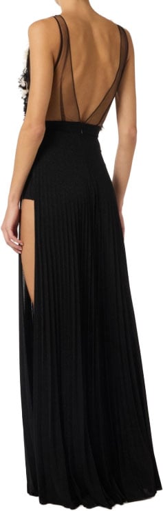Elisabetta Franchi Dresses Nero/Burro Zwart