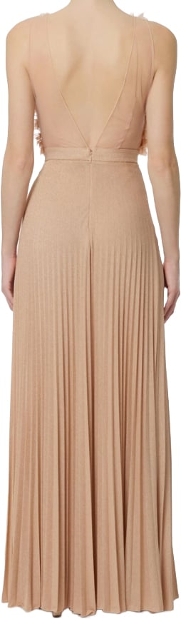Elisabetta Franchi Dresses Carne/Burro Beige