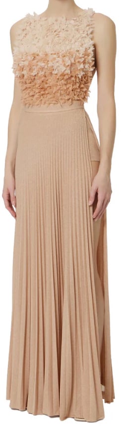 Elisabetta Franchi Dresses Carne/Burro Beige