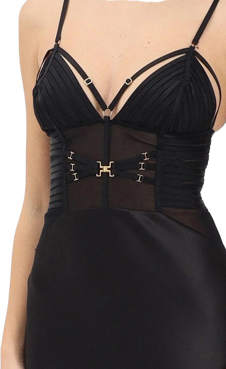 Elisabetta Franchi Dresses Black Zwart