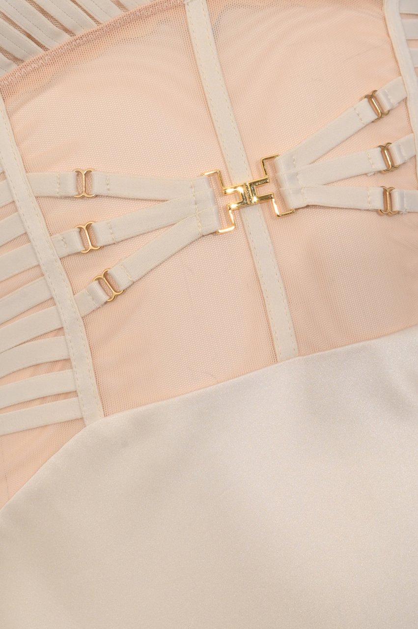 Elisabetta Franchi Dresses Avena Wit