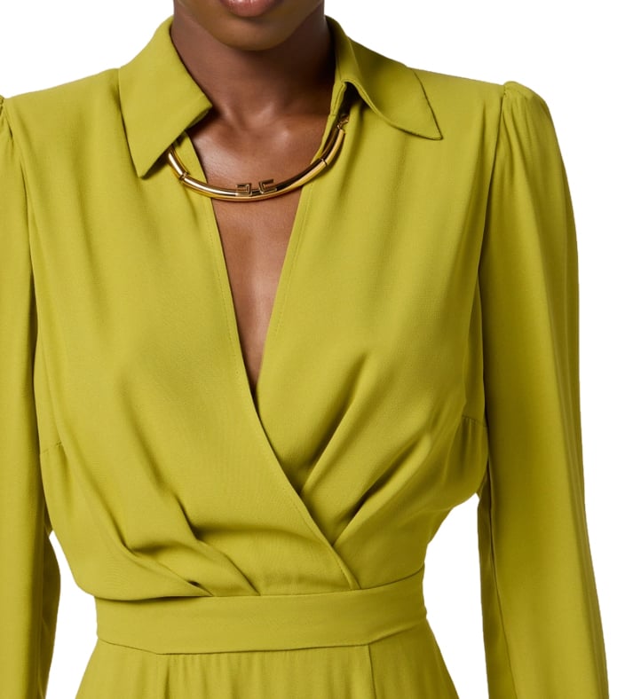 Elisabetta Franchi Dresses Green Groen