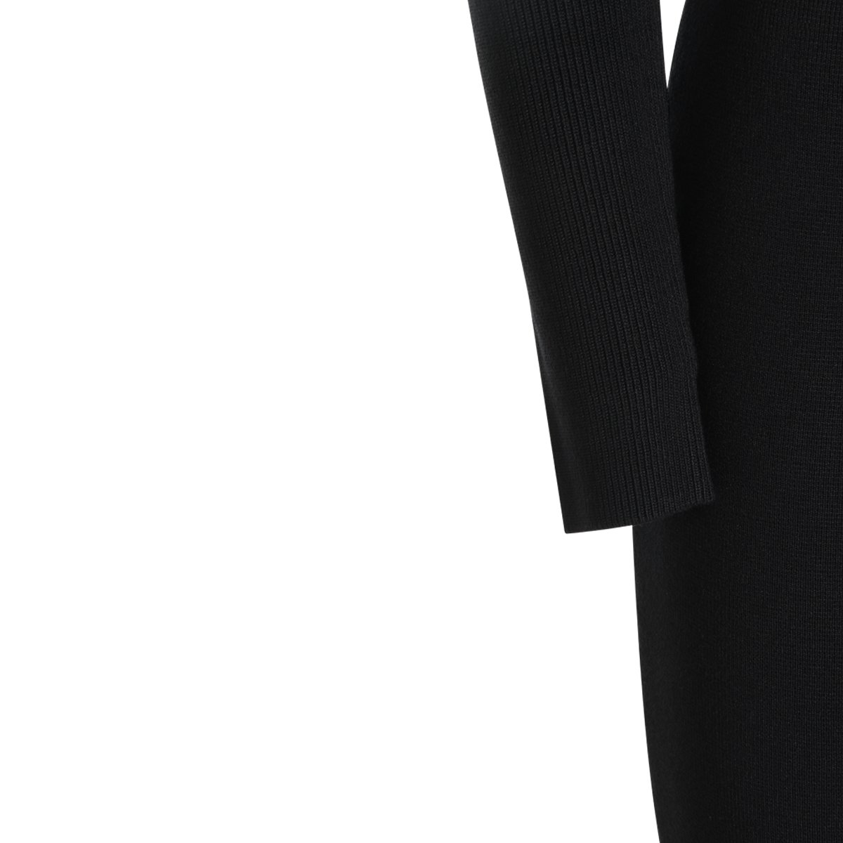 Elisabetta Franchi Viscose Dress with Gold-tone Chain Details Zwart