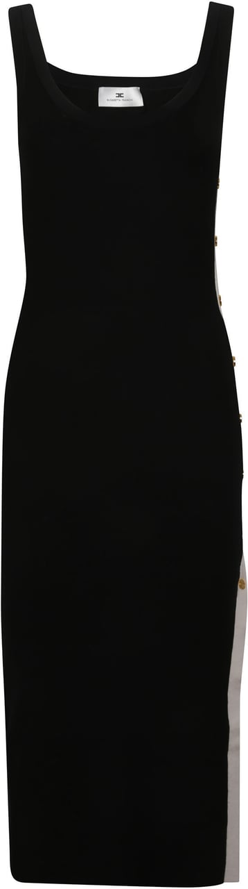 Elisabetta Franchi Sleeveless Dress Black Zwart