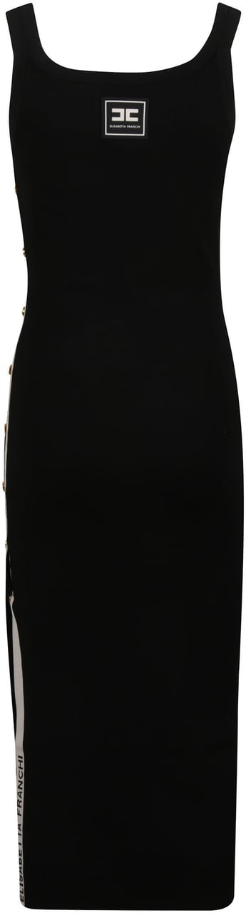 Elisabetta Franchi Sleeveless Dress Black Zwart