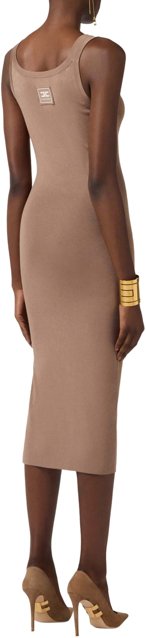 Elisabetta Franchi Elisabetta Franchi Women's Knitted Dress Jurken Bruin Am03s61e2 Bruin