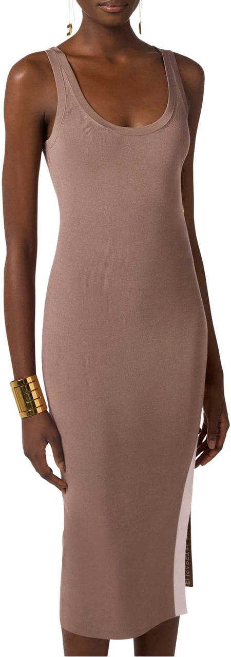 Elisabetta Franchi Elisabetta Franchi Women's Knitted Dress Jurken Bruin Am03s61e2 Bruin