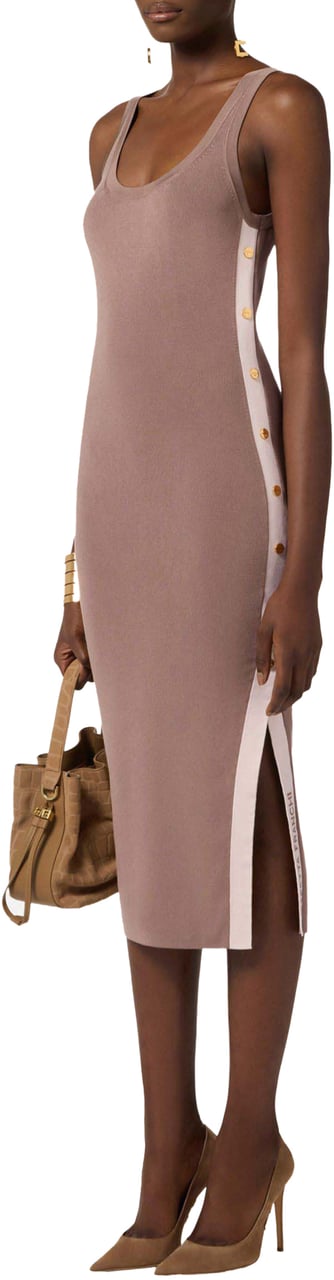 Elisabetta Franchi Elisabetta Franchi Women's Knitted Dress Jurken Bruin Am03s61e2 Bruin