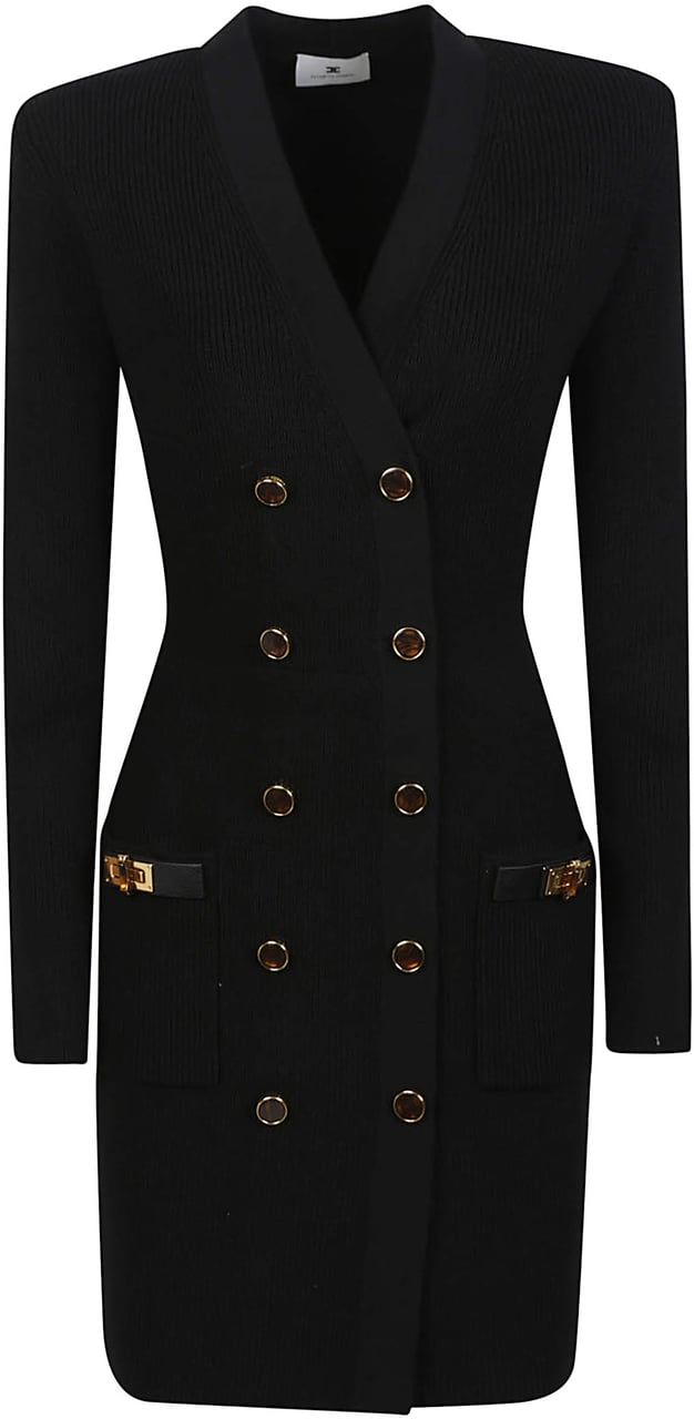 Elisabetta Franchi Dress Black Zwart