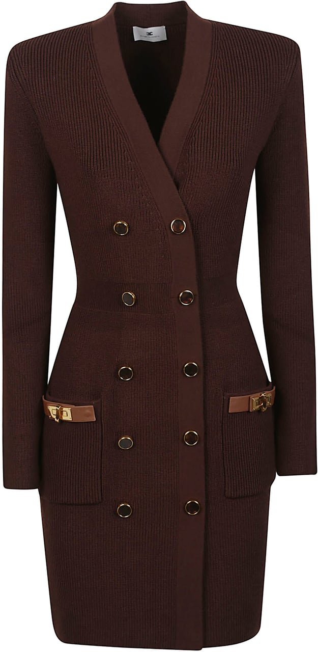 Elisabetta Franchi Dress Brown Bruin